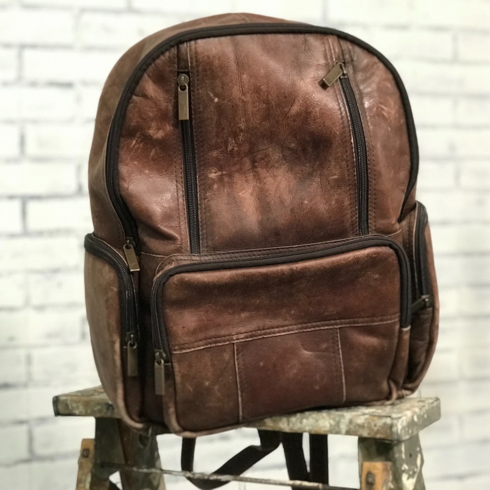Leather Men's Backpack